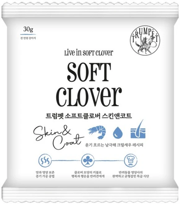 트럼펫 소프트클로버 30g 스킨앤코트, 오리, 1개 - 쿠팡