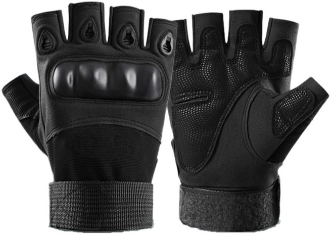 바이크장갑 오토바이 자전거 반장갑 격투기 등반 글러브, 블랙