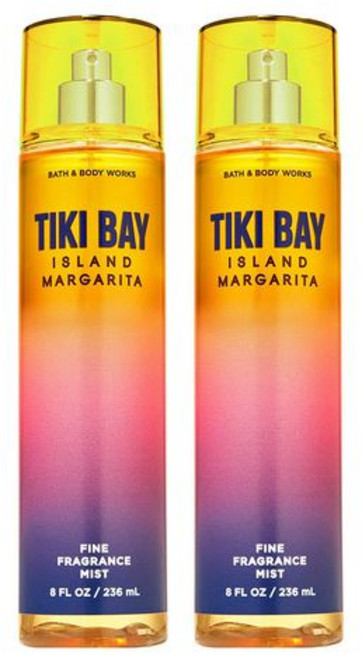 Bath and Body Works Tiki Bay Island Margarita Fine Fragrance Mists Pack Of 2 8 oz. Bottles (Tiki, 1개