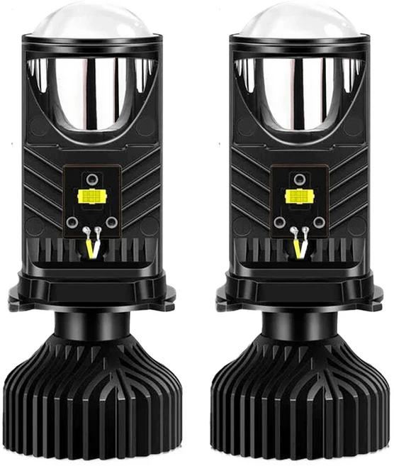 H4 LED 프로젝터 자동차 헤드 라이트 30000LM 6000K Canbus 팬 냉각 미니 소형 호환 Bi 렌즈 / 빔 램프, 01 LHD 2PCS, 01 H4/9003/HB2 Hi/Lo, 01  Mainland