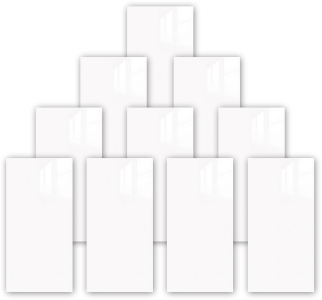 헤인느 붙이는 방수 인테리어 타일 대리석 시트지 폼블럭 포인트 벽지 10개, 화이트퓨어