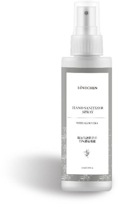 LÖVECHEN 艾晨美 精油防護乾洗手酒精噴霧 75%台糖酒精, 1個