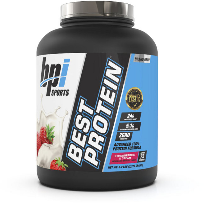 bpi 乳清蛋白粉 草莓奶油風味, 2.376kg, 1桶