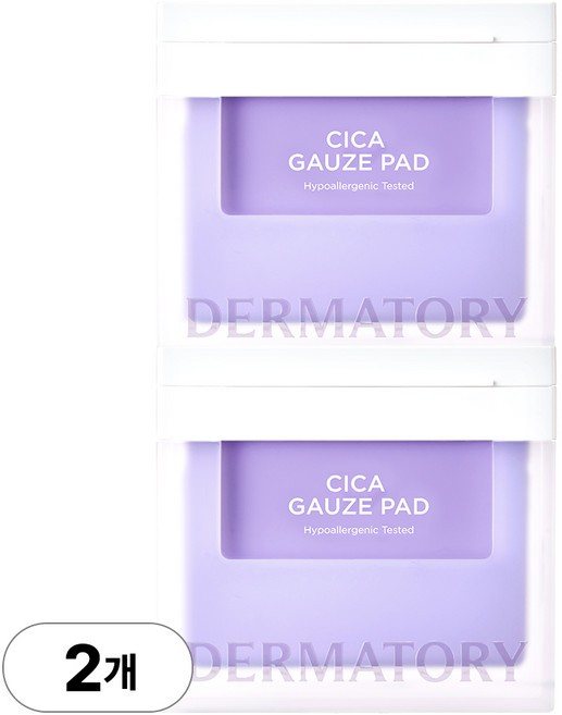 더마토리 하이포알러제닉 피부진정 시카 거즈 패드 80매, 200ml, 2개