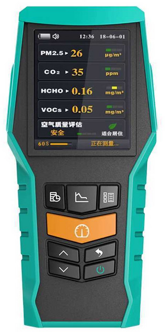 포름알데히드 측정기 검출기 고정밀 공기 새집증후군, 1개