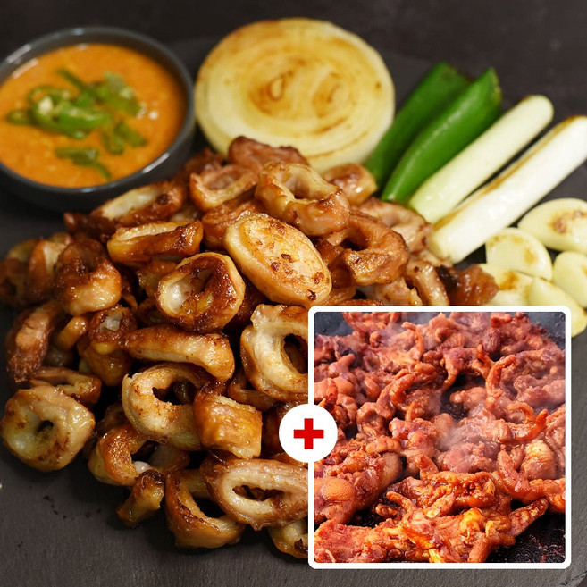 국내산 생막창1kg + 무뼈닭발500g 캠핑밀키트 세트A 정마니몰, 1세트, 1.5kg