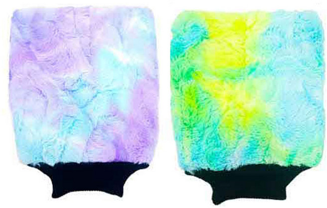 퓨어스타 컬러팝 워시 미트 그린 오렌지 퍼플, 1개