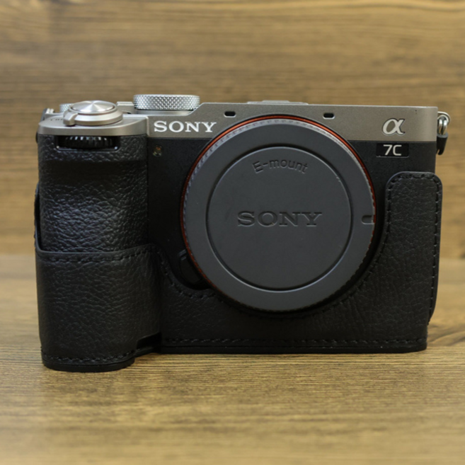 소니 A7C2 카메라 전용 PU가죽 속사케이스, A7C2 전용 = 블랙, 1개