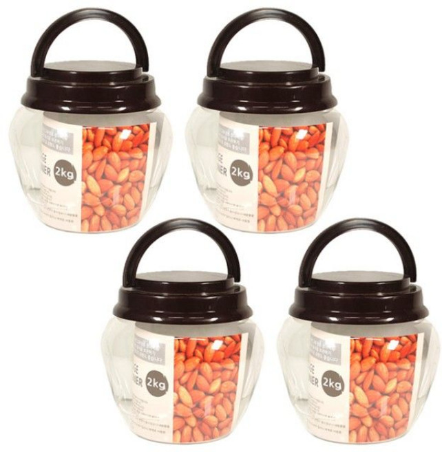 (묶음기획전) 장독대 저장용기 2kg 4매1세트, 4개