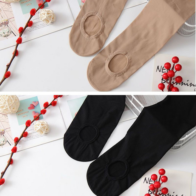 深膚春秋免脫中厚鋼絲襪加大加肥防勾絲錦綸絲襪懶人光腿連褲襪