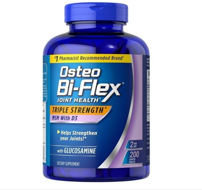 오스테오 바이플렉스 플렉스 글루코스민 1500mg 비타민D 1000IU 정제(200개) 200개 미국정품배송, 200정, 1개 - 쿠팡