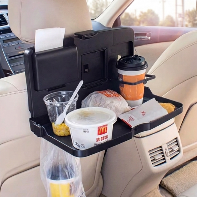 루미아르 간편설치 차량용 멀티테이블, 블랙