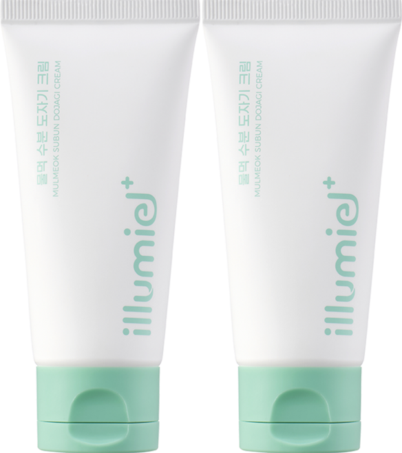 일루미엘 물먹 자작나무추출물 도자기 엑소좀 보습크림, 2개, 50ml