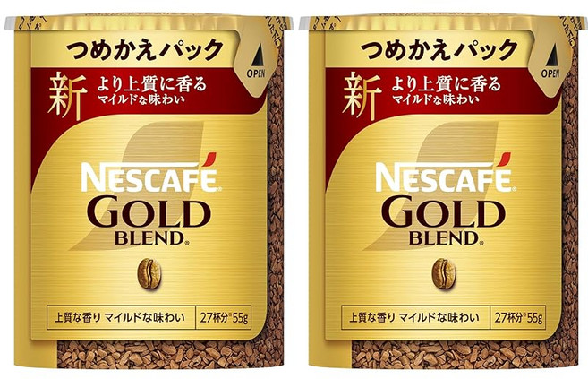 네스카페 골드블렌드 에코시스템팩 55g×2병 솔류블커피