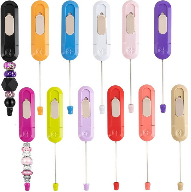 Frinnovan Beadable 레터 오프너 블랭크 - 비즈 디자인의 금속 봉투 슬리터 메일 오프너 다양한 색상 (컬러풀 12팩), 15 Packs