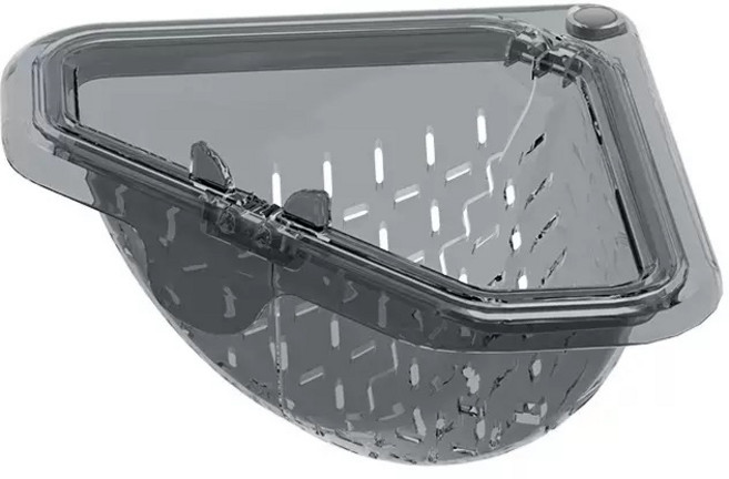 Jianfeng 강력 자석싱크대 코너 거름망 음식물 쓰레기통 잔반 처리 물빠짐 바구니 배수구망, 2개, 연회색