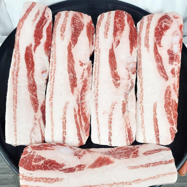 [당일발송] 진짜 지방 많은 이베리코 삼겹살, 300g, 3개