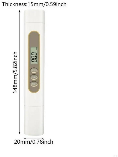 염도계 디지털 염도측정기 염분 나트륨 측정 가정용 휴대용 TDS 물 테스터 테스트 펜 수질 분석 미터 순도 검사 0 9999 PPM 도구 051EA 7, 06 No Battery, 1개
