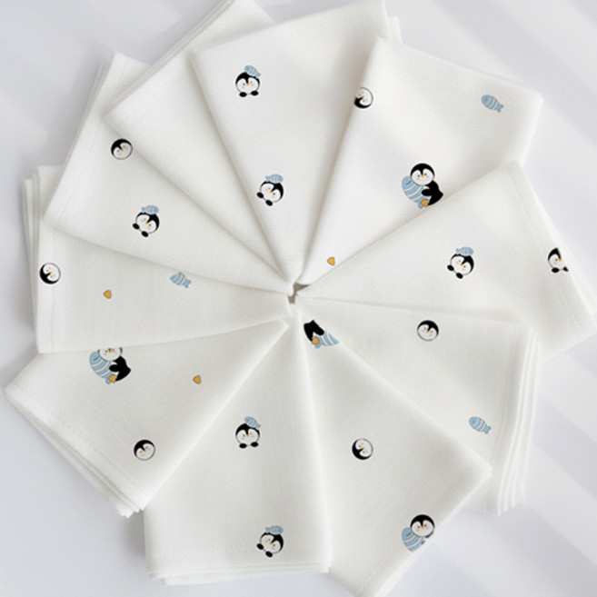 코코자네 밤부 100% 시그니처 손수건 10장