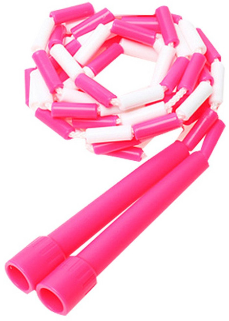 김수열줄넘기 어린이용 색동줄넘기 K-320, 핑크 + 화이트, 1개