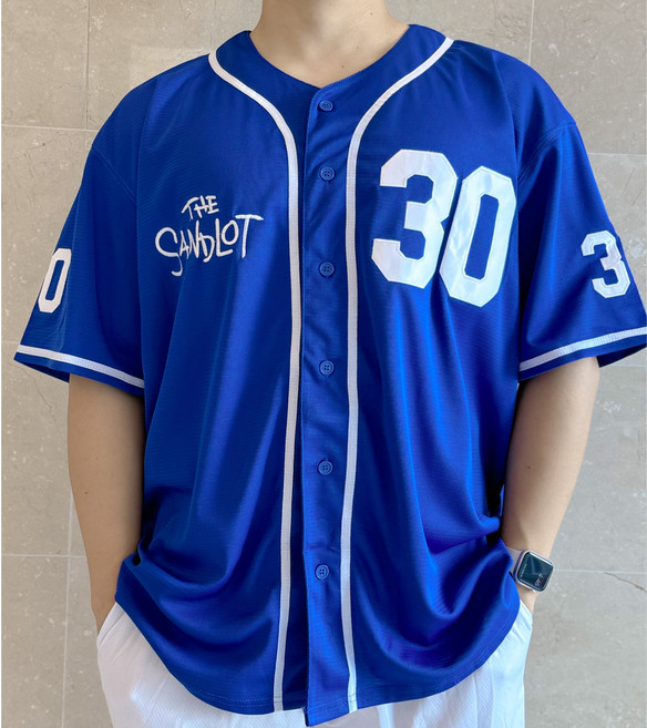 THE SANDLOT 리틀야구왕 자수 유니폼 져지 남여공용 블록코어 야구복