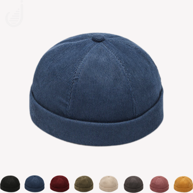 EVLV 코듀로이 와치캡 숏 비니