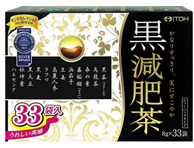 이토한방제약 흑감비차 33봉 칼로리 0차팩 흑차 보이차