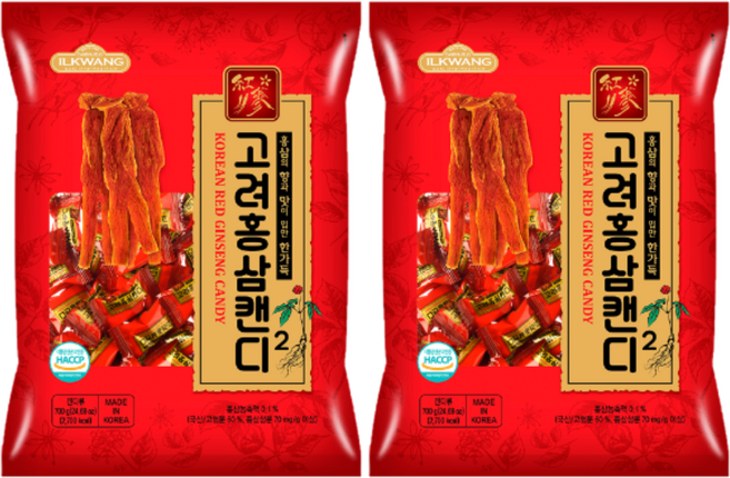 일광제과 고려홍삼캔디2, 2개, 700g