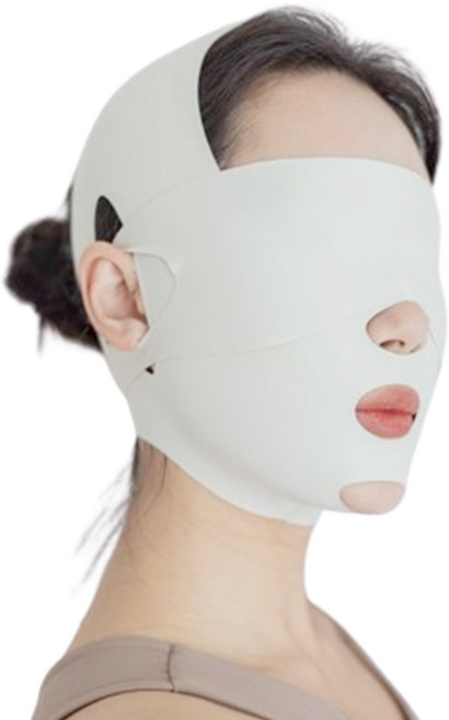 서온리 자면서도 관리되는 얼굴 작아지는 턱 리프팅 v 라인 땡기미 밴드, 1개, 화이트