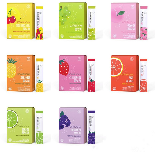 힐스랩 콤부티 콤부차 8종 15포 분말스틱, 5g, 15개입, 1개