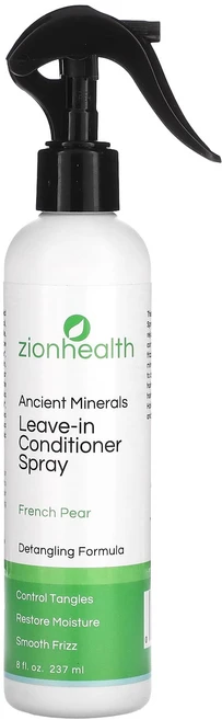Zion Health 에인션트 미네랄 리브-인 컨디셔너 스프레이 프렌치 페어 237ml(8fl oz), ZionHealth에인션트미네랄리브인컨디셔너스프레이프렌, 1개, 237ml - 쿠팡
