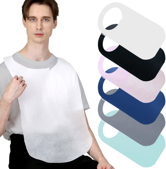 두터운 국내인증 일회용 부직포 앞치마 30g (6color), 흰색, 500개