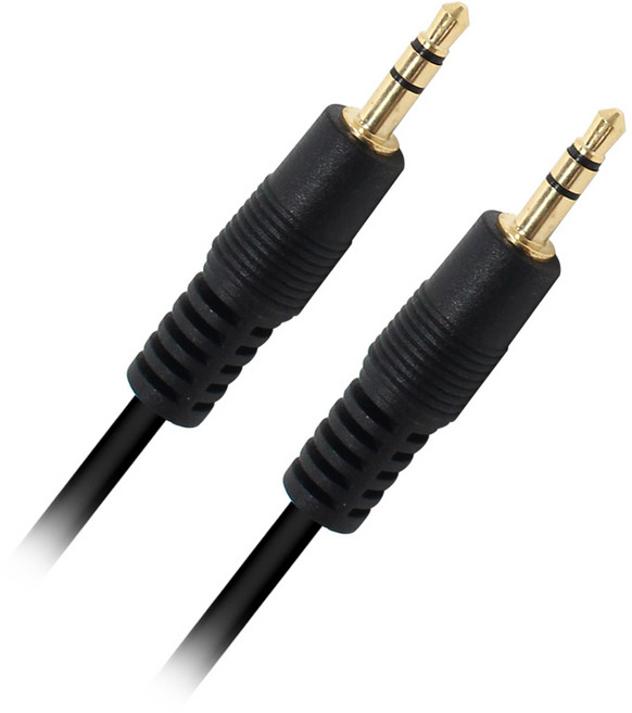 오디오케이블 스테레오 1.5M 3.5mm 잭 AUX 단자 연결선 스피커 3극 음성