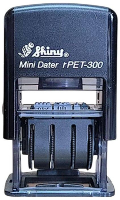 Shiny迷你日期章rPET-300 輕巧便攜日期章 辦公印章, 1個