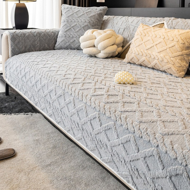 부드러운 단색 모던 심플한 감성의 논슬립 쇼파패드 2 3 4인용