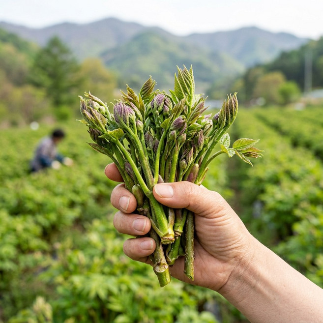 국내산 엄나무순 제철 봄나물 개두릅, 1kg, 1박스