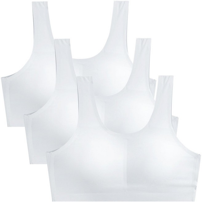 속맘 주니어 스포츠브라 3매세트 심리스 누디 초등 청소년 브라탑