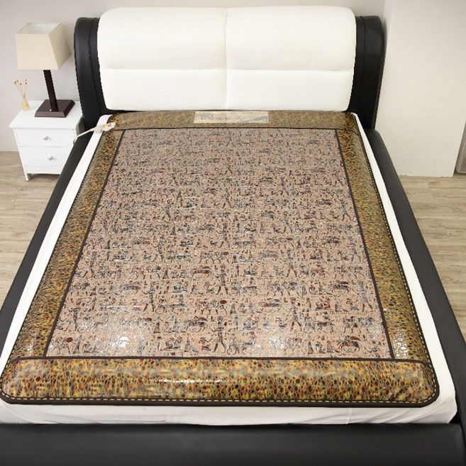 한일의료기 전자파없는 절전형 국산 두툼한 프리미엄급 전기매트 온열매트 옥매트 침대사용가능, 싱글 람세스(100 x 200Cm)