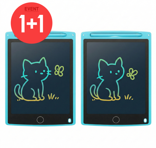 루메이드 초경량 초슬림 휴대간편 드로잉패드 2p, 블루, 2개, 1매