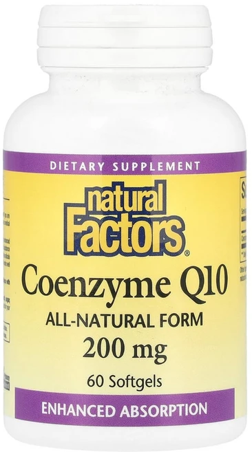 네추럴팩터스 코엔자임 Q10 올-내추럴 폼 200mg 소프트젤, 60정, 1개 - 쿠팡