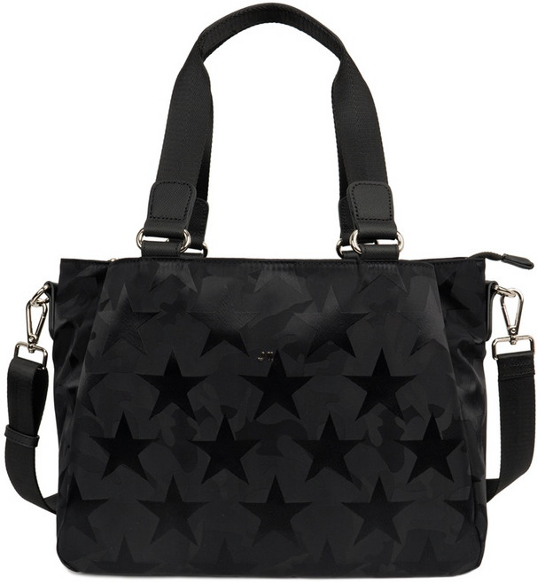 J II 托特包 貝絲幻三層托特肩背包-星星黑