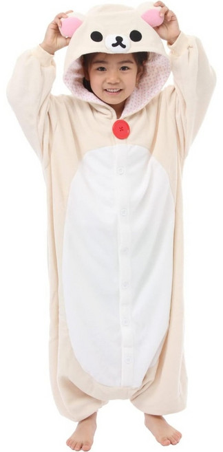 사자크 후리스 동물잠옷 코리락쿠마 아동용 110cm RAX-006F