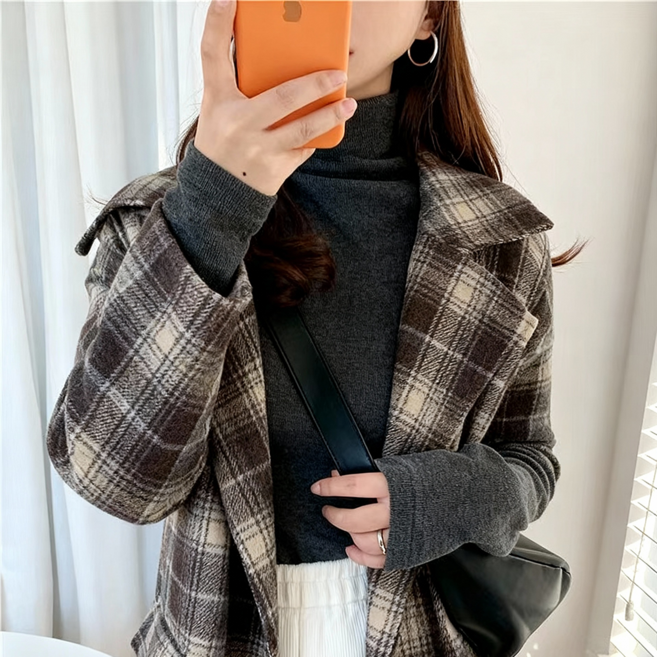 드림홈스 여성터틀넥 반목기모목폴라티