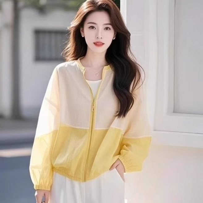 오스틱니 여성 여름 바람막이 얇은 잠바 햇빛 차단 옷 등산복 상의 아웃도어 루즈핏 바람막이 재킷