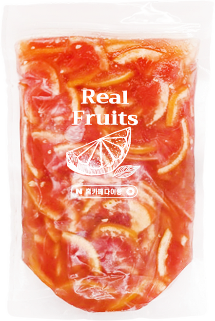 홈카페 다이쑝 자몽청 리필팩 수제 과일청 홈카페 카페용 대용량, 1개, 1개입, 2kg