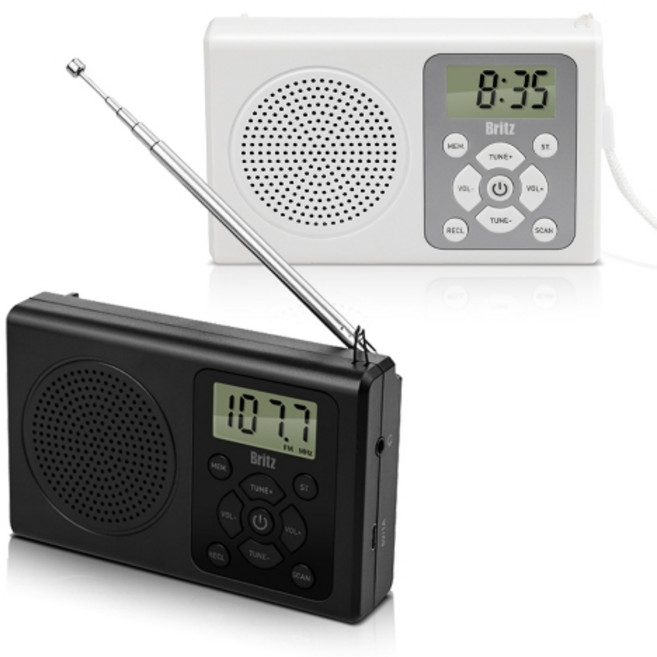 브리츠 Britz BZ-R120 휴대용 FM 효도 라디오 (블랙), 1