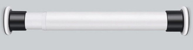 쿠웅샵 힘센 압축봉 커튼봉 직경 32mm, 화이트