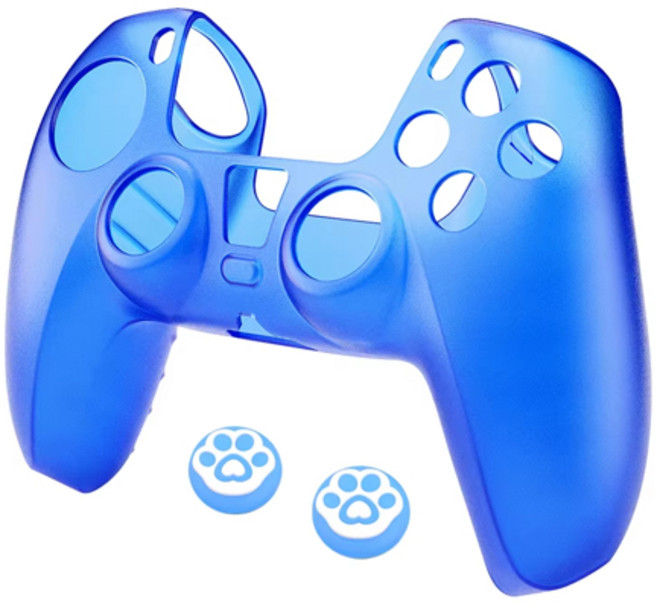 PS5 실리콘 소프트 커버 케이스 편안한 손 느낌 컨트롤러 홀더 스킨 쉘 프로텍터 플레이스테이션5 게임패드 케이스, [04] a