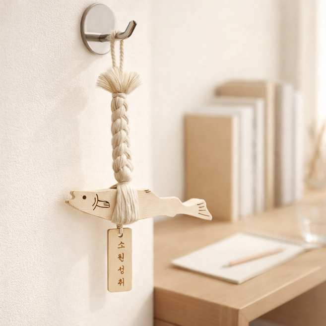 제노빔 액막이명태 개업 집들이 차량용 선물포장, 1개, 소원성취 핑크