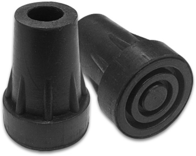 지팡이 고무 10mm, 2개, 흑색